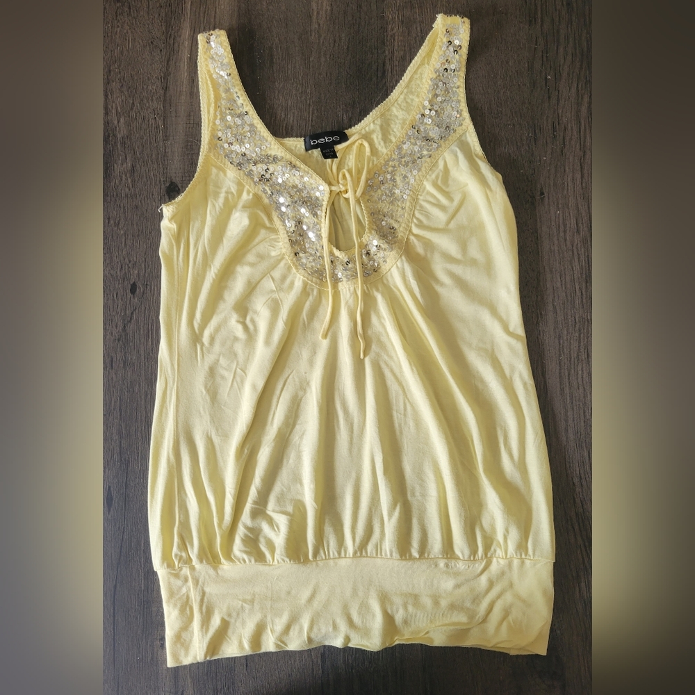 Bebe sequin top